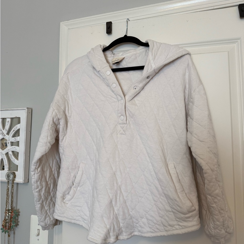 Universal Thread Cream Quilted Hoodie